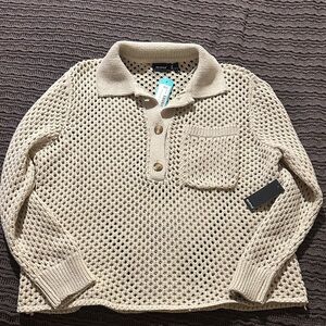 RD Style Poppy Quarter Button Pullover